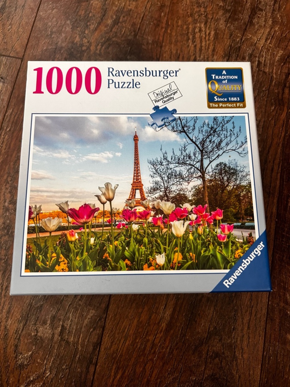 Eiffel Tower tulip flower puzzle